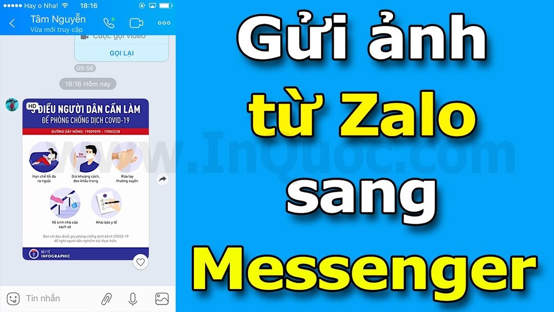 Hướng dẫn chia sẻ bài viết, ảnh, video từ zalo sang messenger