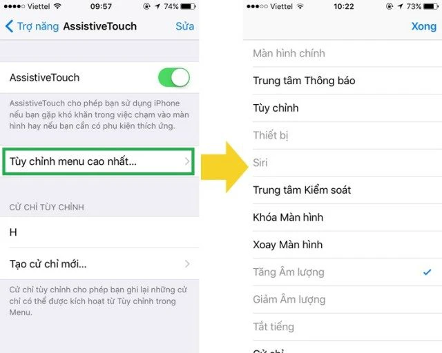 Lợi ích của việc cài đặt bật AssistiveTouch