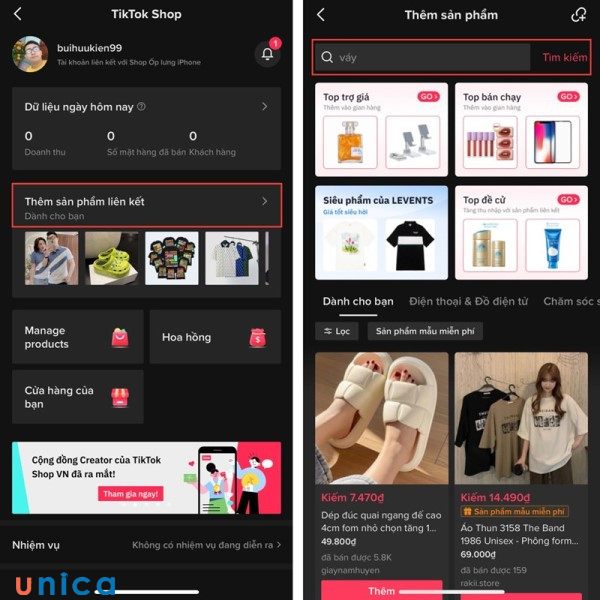 Lý do không hiển thị giỏ hàng trên Tiktok Shop