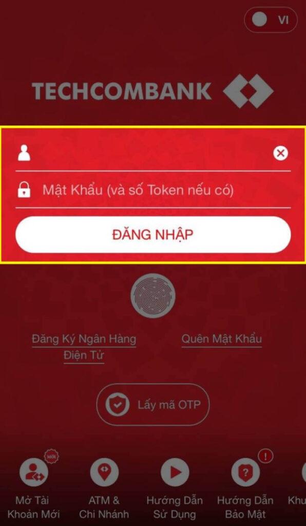 Hủy Smart OTP Techcombank qua ứng dụng Techcombank Mobile