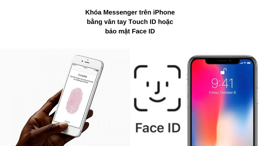 khóa Messenger trên điện thoại iphone bằng face id