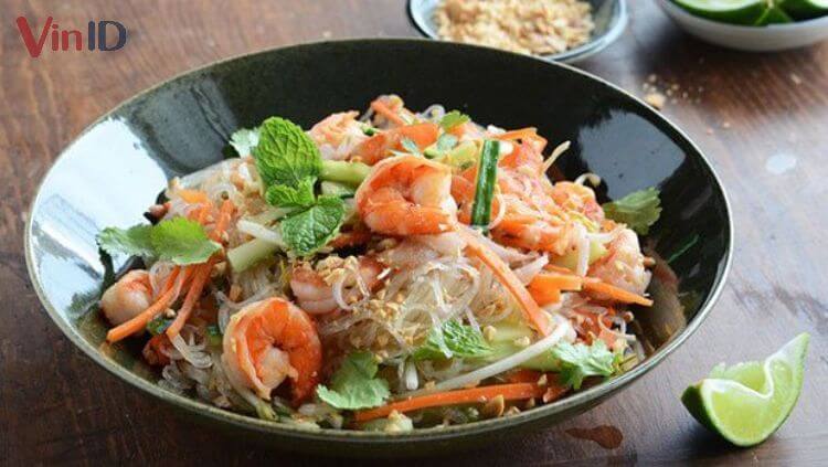 Bún trộn tôm thanh mát, giàu bổ dưỡng