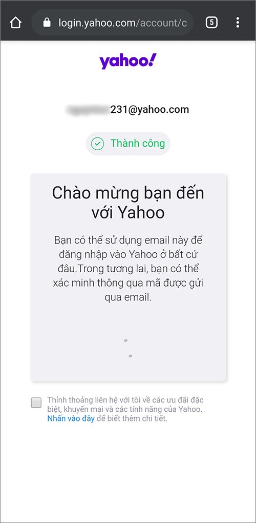 Điền thông tin cá nhân