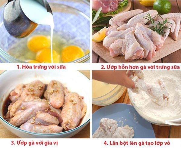 Quy trình sơ chế và ướp gà