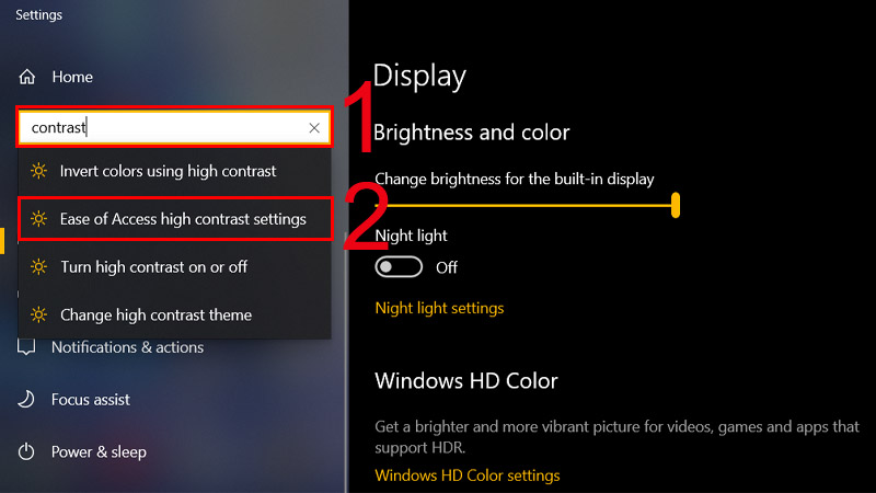 Mục Brightness and color