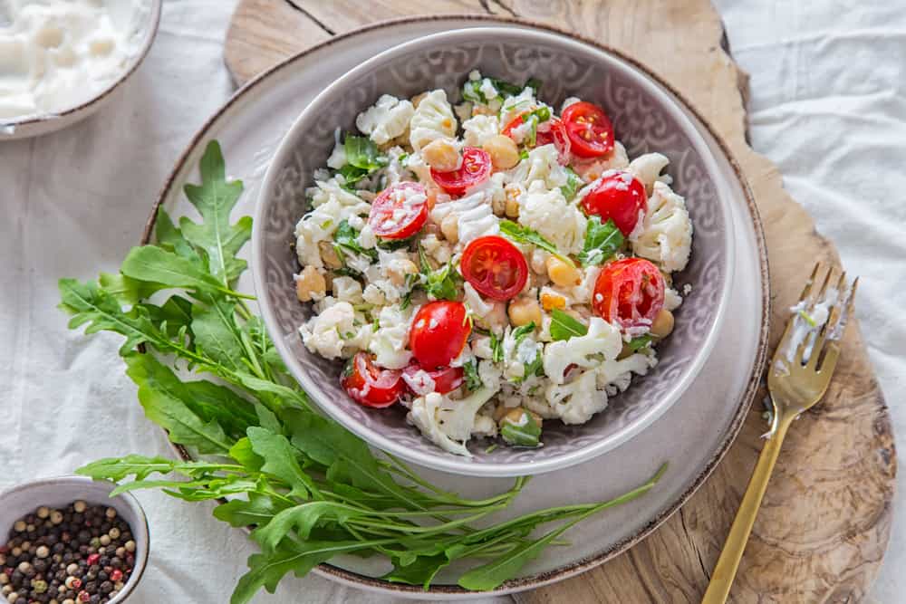 các loại salad giảm cân: Salad bông cải trắng