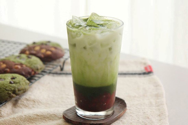 cách làm trà sữa matcha đậu đỏ