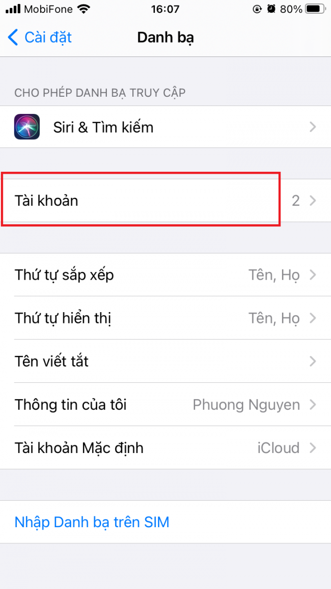 Lấy danh bạ từ Gmail