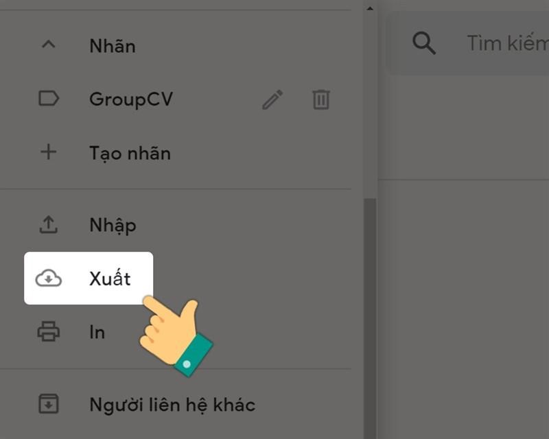 Lấy danh bạ từ Gmail