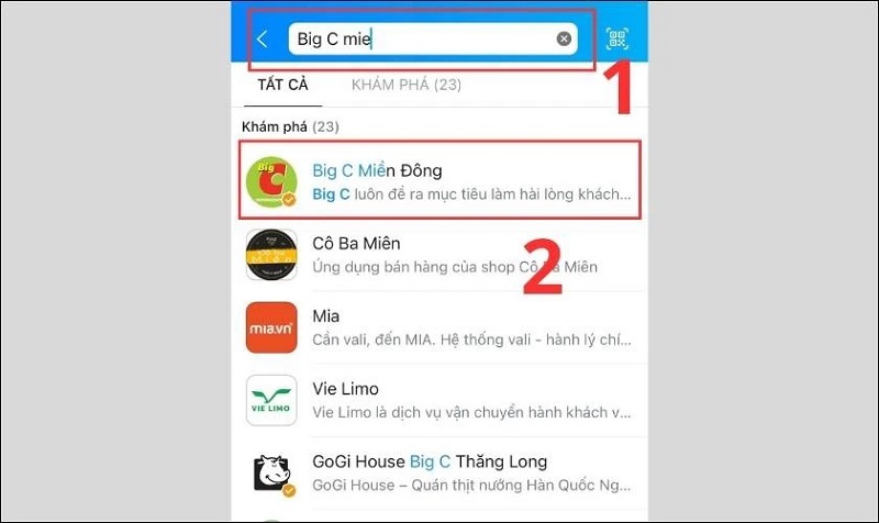 Truy cập vào tài khoản Zalo