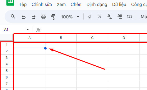 Hướng dẫn thao tác cách tạo bảng tính mới