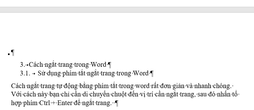 3 cách ngắt trang trong word nhanh chóng ở mọi phiên bản