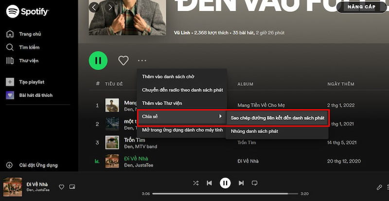 Tải nhạc miễn phí trên Spotify về máy