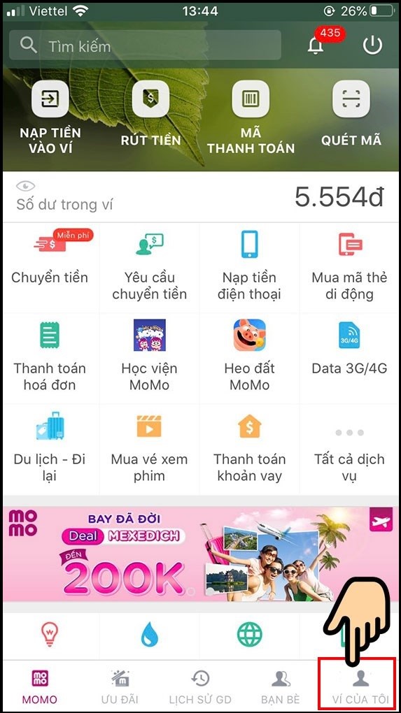 Chọn Ví của tôi