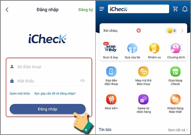 Quét mã QR trên iPhone bằng iCheck Scanner