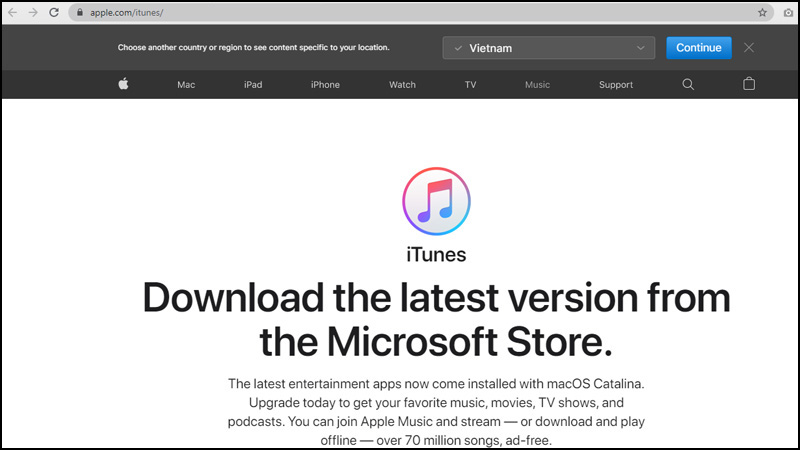 Tải và cài đặt iTunes