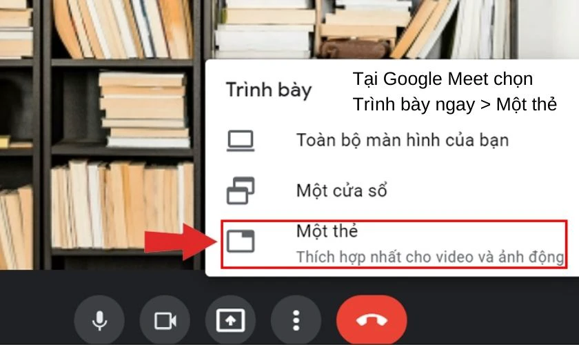 Cách chia sẻ màn hình Google Meet qua các ứng dụng