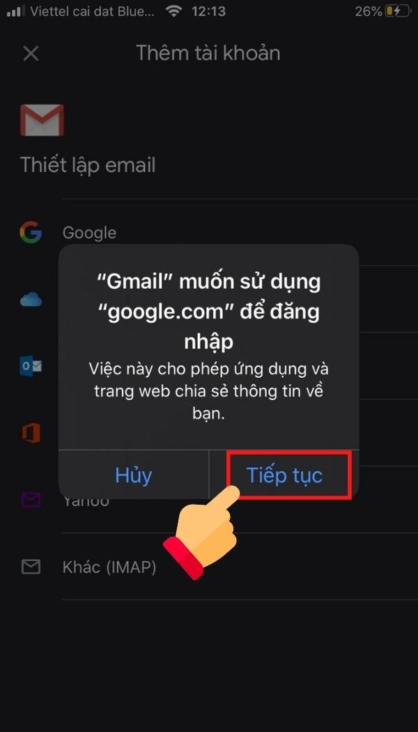 Cách thêm tài khoản gmail, đăng nhập nhiều tài khoản Gmail trên iPhone, Android