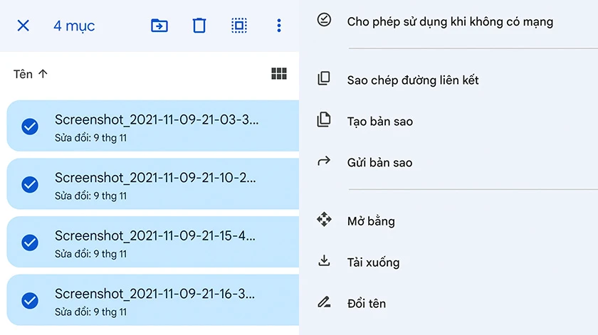 Cách tải ảnh từ Google Drive đối với điện thoại Android