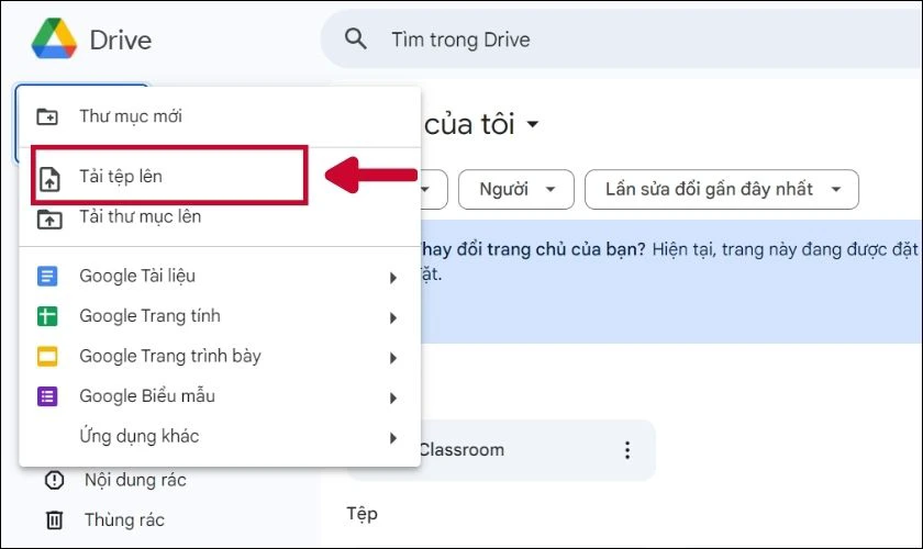 Cách tải ảnh, video lên Google Drive trên máy tính