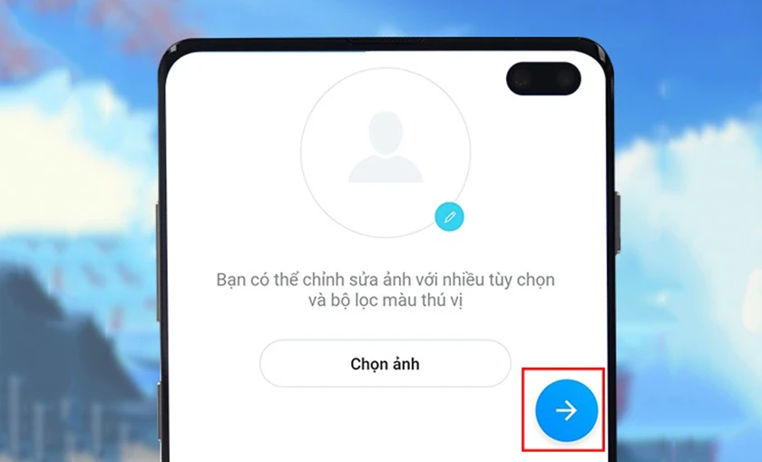 Chọn giới tính, nhập thông tin ngày sinh