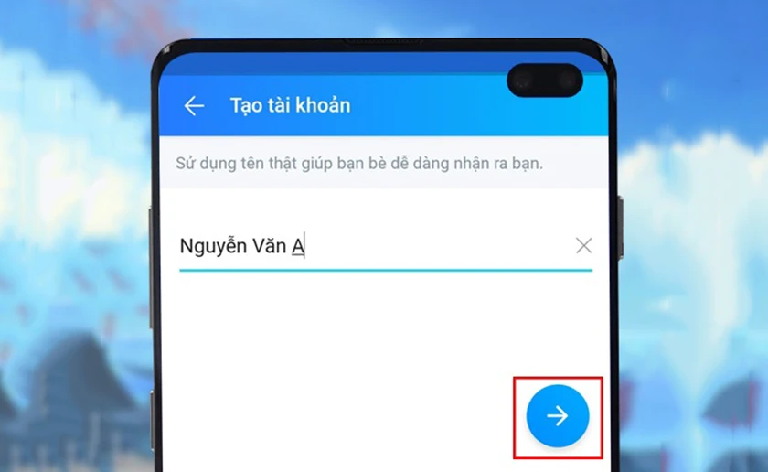 Nhập Họ tên