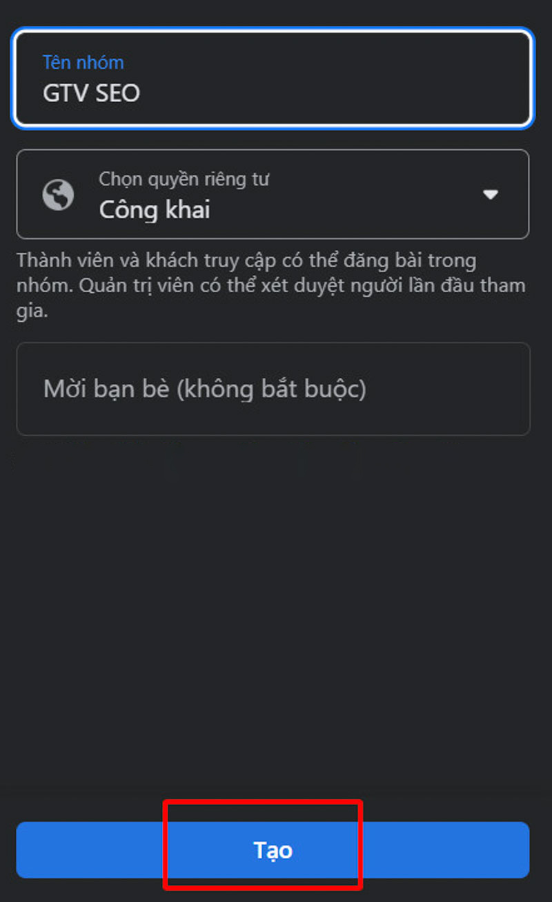 cách lập nhóm trên facebook