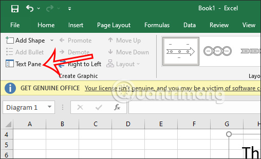 Ẩn hiện Text Pane Timeline Excel