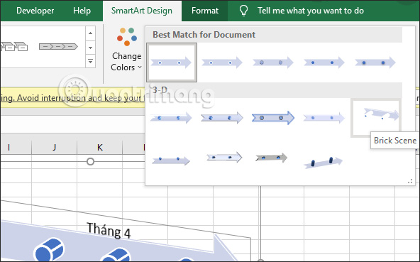 Tải mẫu sơ đồ Timeline Excel