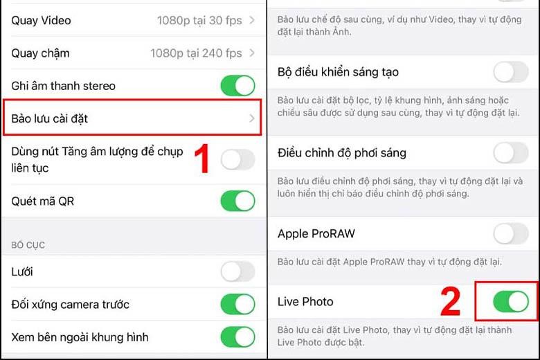 Cách tắt tiếng chụp ảnh Iphone