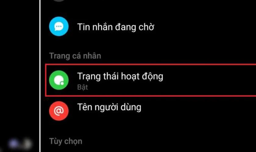 Cách tắt trạng thái online facebook trên điện thoại