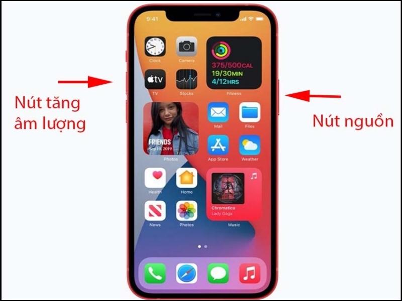 Tắt nguồn trên iPhone bằng nút phần cứng