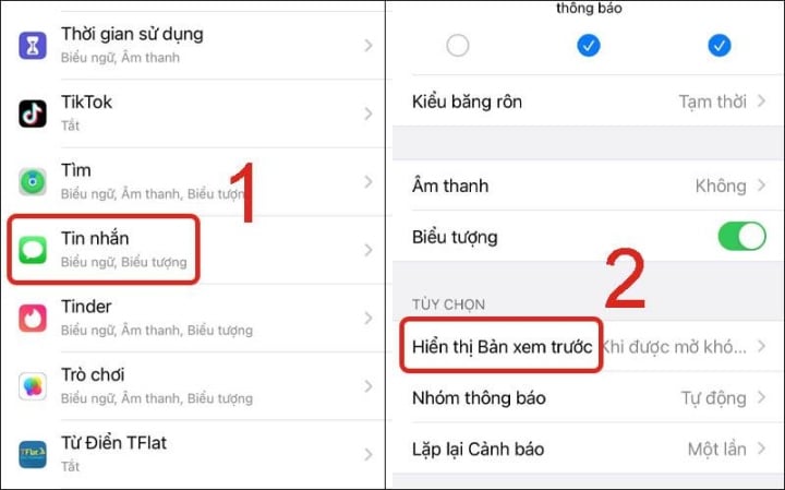 Hướng dẫn ẩn thông báo trên màn hình khoá Iphone đơn giản và nhanh chóng - 2