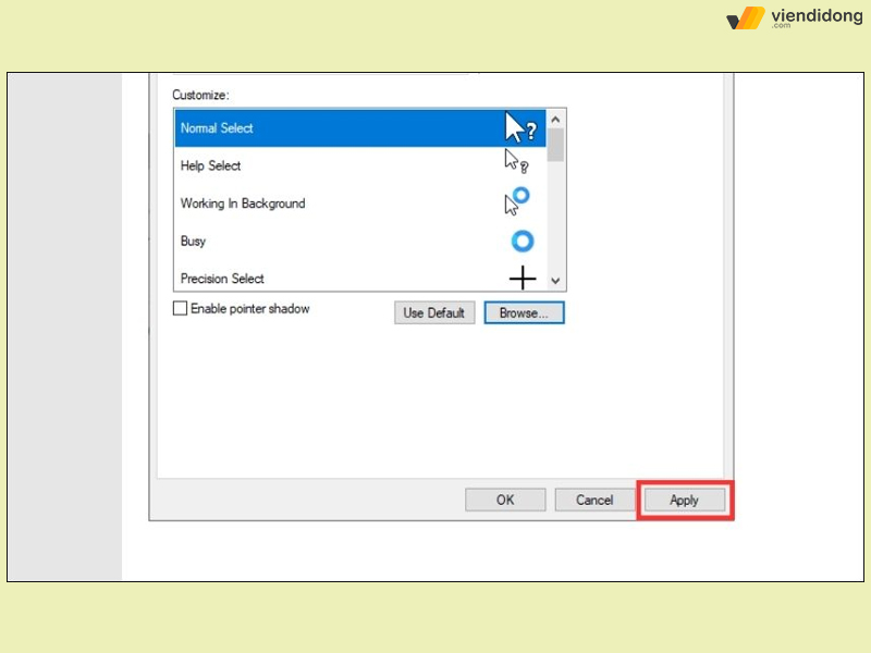 cách thay đổi con trỏ chuột trên máy tính 3