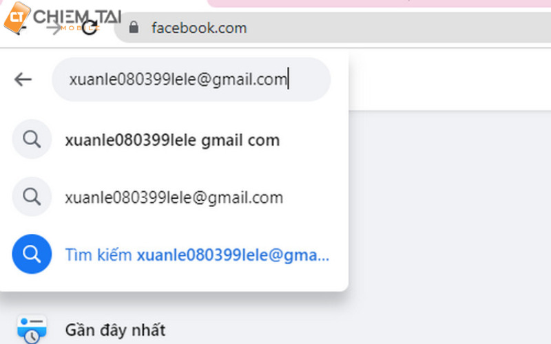 Cách tìm kiếm bạn bè trên Facebook bằng email