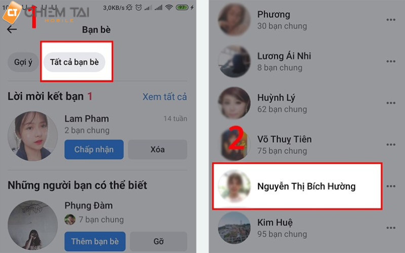 Cách kết bạn trên Facebook qua bạn bè của mình