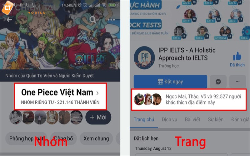 Cách tìm kiếm bạn bè trên Facebook qua Fanpage hoặc group nhóm