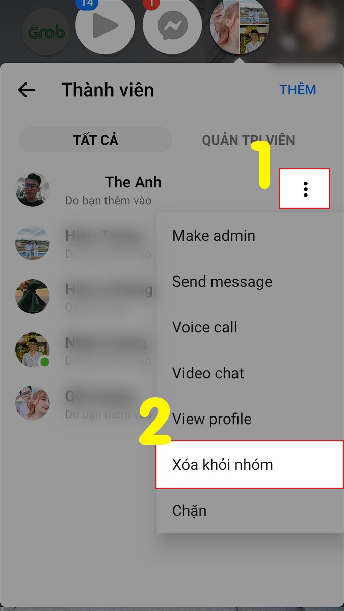 Xóa thành viên khỏi nhóm