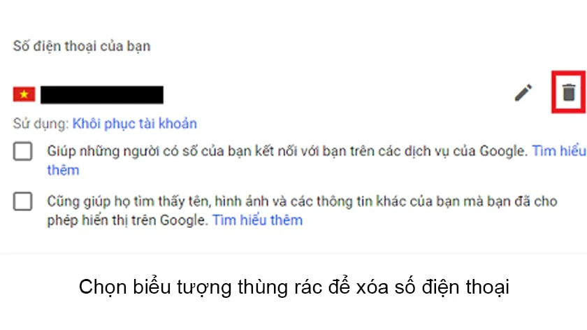 Cách xóa số điện thoại trên Gmail đơn giản