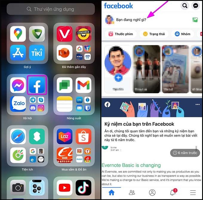 Cách lưu bản nháp Facebook trên iPhone