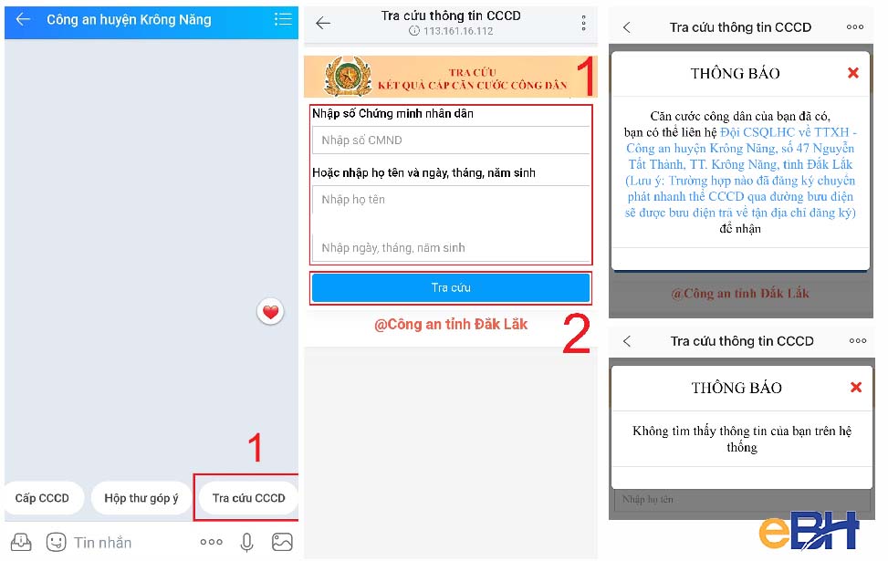 Các bước tra cứu CCCD trên ứng dụng Zalo