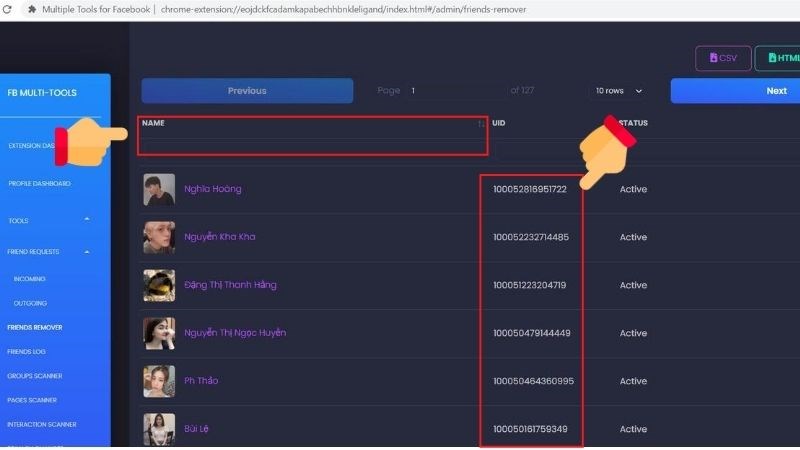 Cách xem ID Facebook bằng tiện ích Multiple Tools for Facebook Chrome