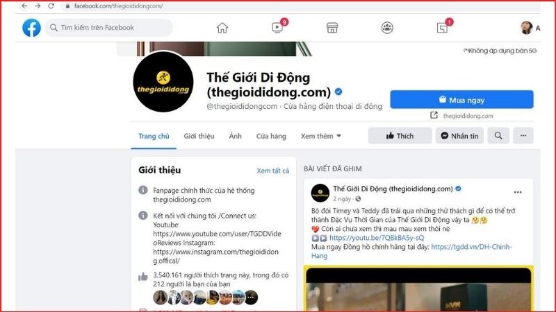 Lấy ID Facebook trên trang địa chỉ web