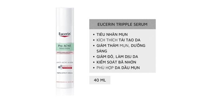 Kem trị thâm mụn dạng gel Eucerin ProAcne Triple Effect