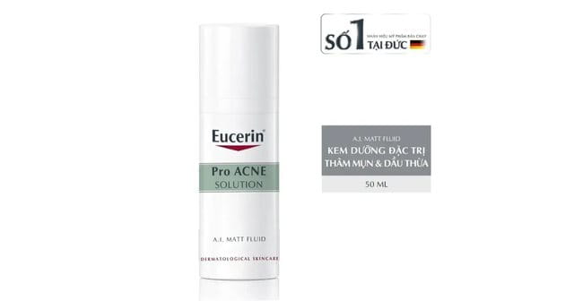 Kem trị thâm mụn Eucerin ProAcne A.I Matt Fluid