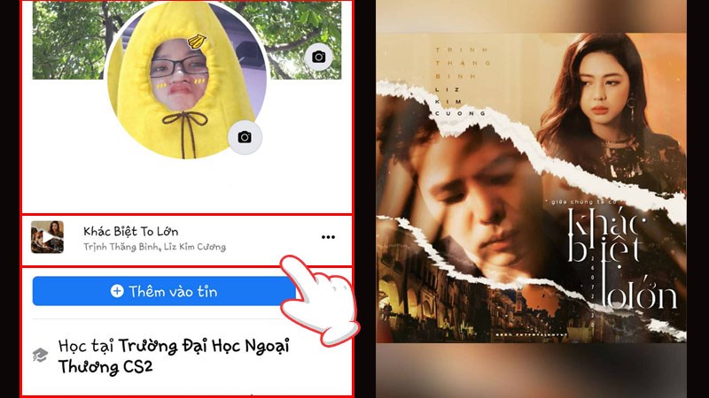 Cách thêm bài hát vào tiểu sử Facebook B8