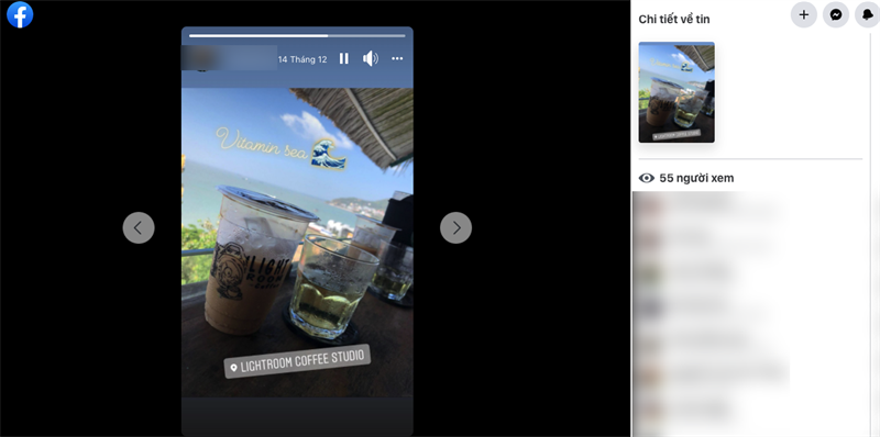 Bạn có thể nhấn vào tin bất kỳ để xem lại số người đã xem và bày tỏ cảm xúc về tin của bạn ở bên phải tin