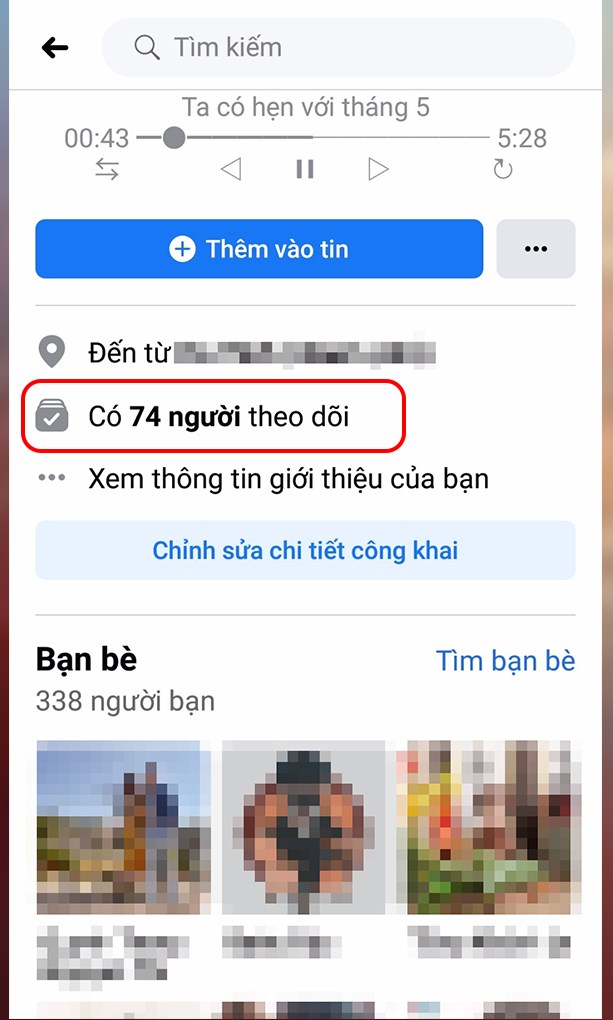 Hiển thị số người theo dõi Facebook của bạn