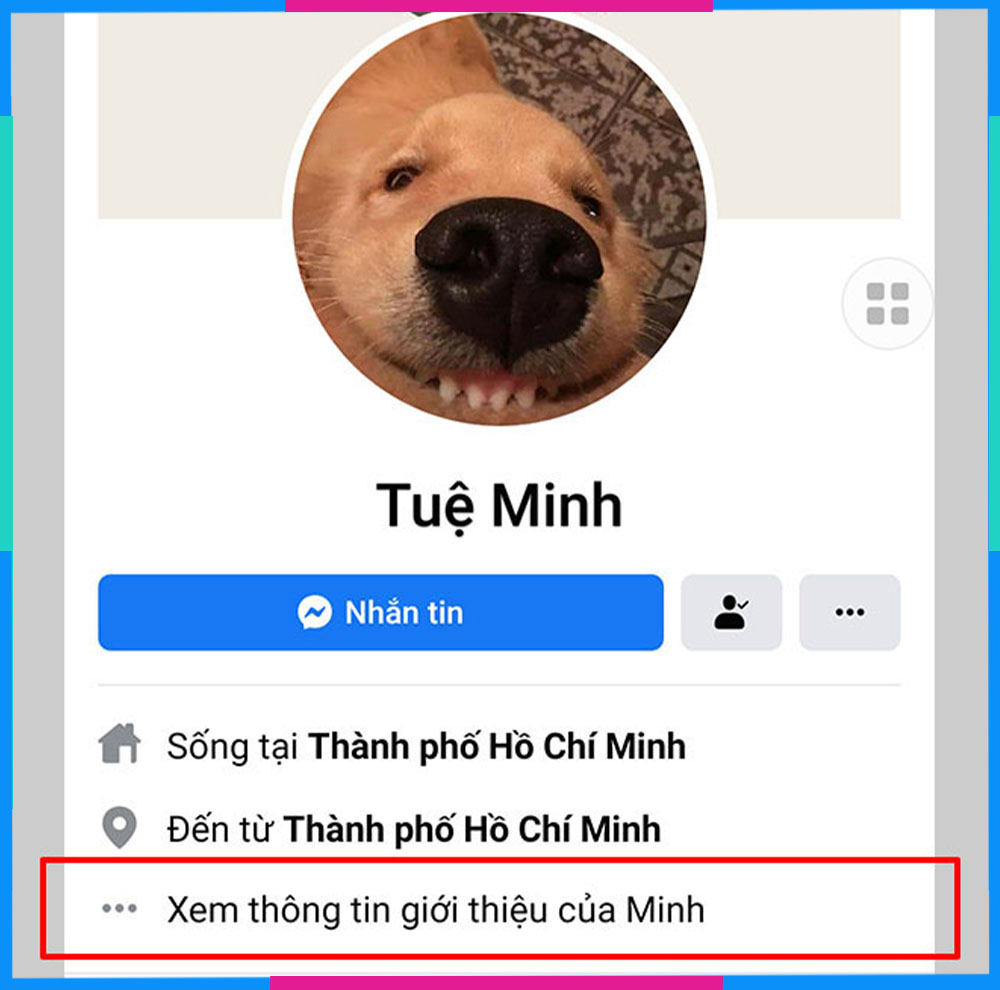 Láy số điện thoại từ Facebook điện thoại bước 1