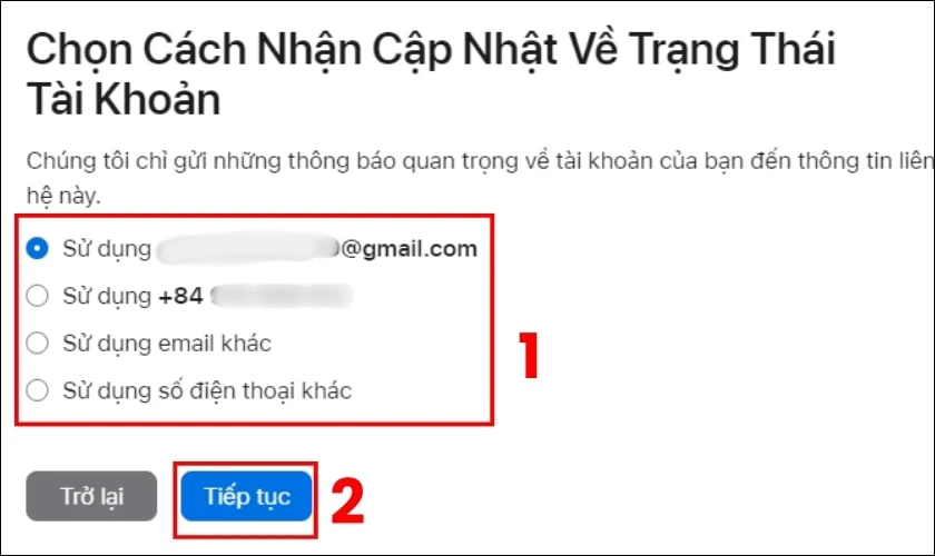 Tick chọn vào Tôi đã đọc và đồng ý với các điều kiện này